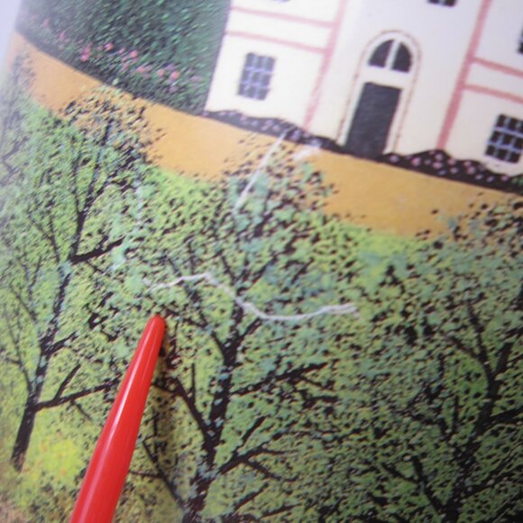 Susan Winget Red Schoolhouse Desktop Lamp - Used - Tested - Works - Picture 9 of 14